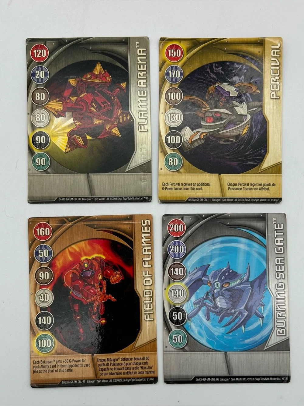 Bakugan Multicolor Battle Brawlers Action Figure Mixed Lot With Case